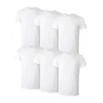 Hanes Men’s Stay-Tucked Soft Cotton Undershirts 6-Pack for $12.07