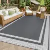 HappyTrends 6x9ft Outdoor Reversible Rug for $20.18