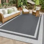 HappyTrends 6x9ft Outdoor Reversible Rug for $20.18