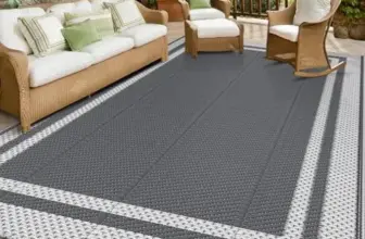 HappyTrends 6x9ft Outdoor Reversible Rug for $20.18
