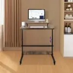 Height Adjustable Rolling Laptop Desk for Sofa or Bedside – $111.27