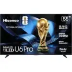 Hisense U6 Pro 55″ 4K Mini-LED Smart TV with Built-in Subwoofer for $597.99