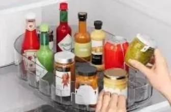 Holinwa 13.5″ x 8.5″ Lazy Susan Refrigerator Organizer for $12.49