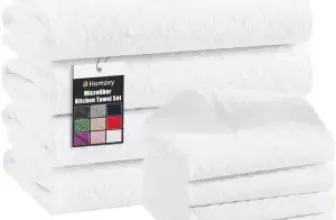 8-Pack Homaxy Microfiber Kitchen Towels Set for $8.49