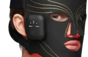 Hottoerak Wireless Rechargeable LED Face Mask with Red & Blue Light for $30
