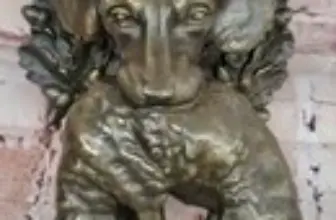Hound Dog with Rabbit Bronze Sculpture Figurine – Now $299.50