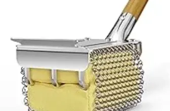 HOUSE AGAIN Bristle-Free Grill Brush with Scraper for $14.99