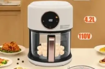 Household Air Fryer Oven 4.2L with 360° Viewable Touchscreen for $36.47