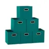 6-Pack Household Essentials Foldable Fabric Storage Bins for $10