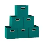6-Pack Household Essentials Foldable Fabric Storage Bins for $10