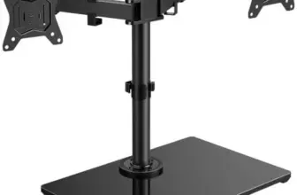 HUANUO Free Standing Dual Monitor Stand for 13-32 Inch Screens – Now $29.75