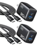 INIU 2-Pack USB C Charger Block with 5′ Cable for $8.39