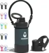 Insulated 12oz Water Bottle with Two Lids for $4.99