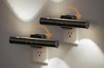 2-Pack JandCase Dimmable LED Rotating Plug-In Lights for $8.99