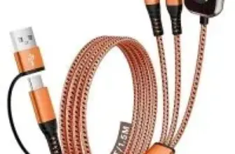 Jogrytece 3-in-2 Multi Charging Cable with iWatch Charger for $6.99