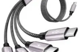 Jogrytece 4-in-1 USB-C Splitter Multi Charging Cable for $4.99