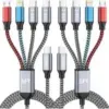 Jogrytece 5ft 4-in-1 USB-C Multi Charging Cable (2-Pack) for $5.69