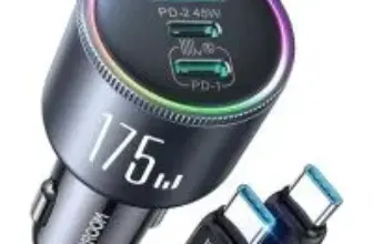 Joyroom 175W GaN 3-Port USB Car Charger with USB-C Cable for $12.51