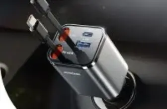 Joyroom 84W Retractable USB-C & Lightning Car Charger with Dual USB Ports for $10.19