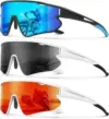 3-Pack KALIYADI Men’s UV400 Polarized Sports Sunglasses for $11