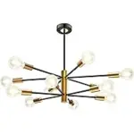 KEILAIMO Modern 12-Light Adjustable Sputnik Chandelier for $35.99