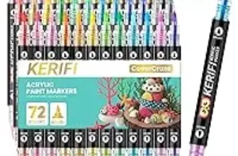 KERIFI 36-Count Acrylic Paint Markers for $7.99
