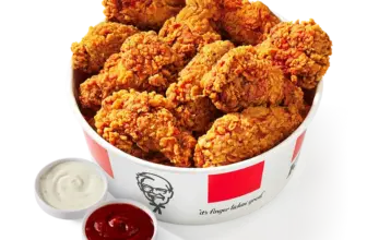 Enjoy a 10-Piece KFC Wings Bucket for $10 on Wednesdays $10.00