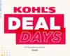 Kohl’s Deal Days – Limited Time Promotion with Free Shipping