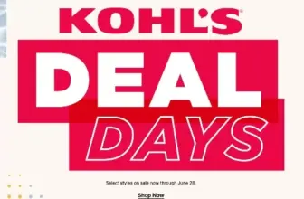 Kohl’s Deal Days – Limited Time Promotion with Free Shipping