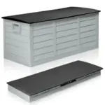 Ktaxon 75 Gallon Outdoor Garden Plastic Storage Deck Box for $39.98
