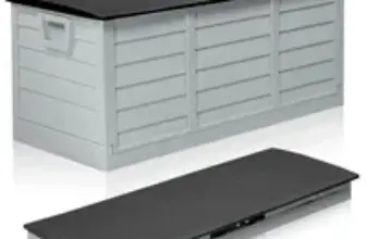 Ktaxon 75 Gallon Outdoor Garden Plastic Storage Deck Box for $39.98