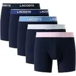 Lacoste Men’s Cotton Stretch Essentials Boxer Briefs – 5-Pack for $29.99