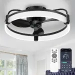 Dimmable Bladeless Ceiling Fan Light with Remote for $54.99