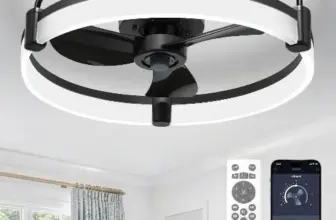 Dimmable Bladeless Ceiling Fan Light with Remote for $54.99