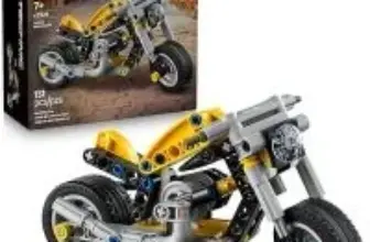 LEGO Technic Yellow Motorcycle Toy for $6.64