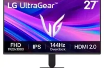 LG 27G411A-B 27-inch UltraGear FHD Gaming Monitor for $76.36