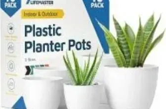 Lifemaster Eco-Friendly White Assorted Plant Pot Set (10-Pack) for $15.06