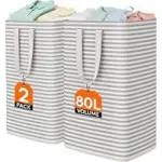 2-Pack Lifewit 80L Collapsible Laundry Baskets for $11.99