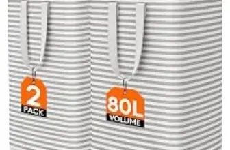 2-Pack Lifewit 80L Collapsible Laundry Baskets for $11.99