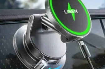 LISEN MagSafe Vacuum 15W Car Mount Charger for $13.99