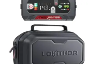 Lokithor Battery Jump Starter with Storage Bag for $48.96