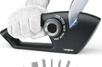 Longzon 6-in-1 Knife Sharpener with Cut-Resistant Glove for $11.99