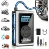 Lucklike 150PSI Portable Tire Inflator with LED Light for $14.09