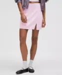Lululemon Women’s Softstreme High-Rise Mini Skirt in Pink Organza for $19 $19.00