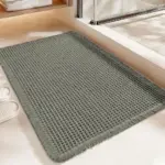 Luxury Waffle Bath Mat with Tassels for $7.49