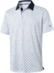 M MAELREG Men’s Short Sleeve Moisture Wicking Polo Shirt for $14