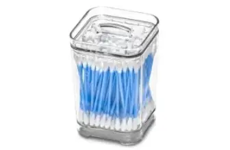 Madesmart Clear Cotton Swab Container with Lid for $5.12