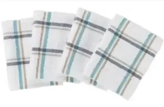 Mainstays 4-Pack 12″ x 12″ Woven Kitchen Dish Cloth Set for $3.58