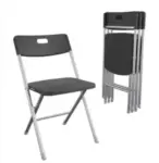 4-Pack Mainstays Resin Folding Chairs for $40