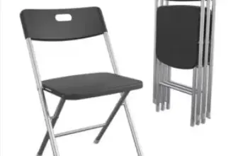 4-Pack Mainstays Resin Folding Chairs for $40
